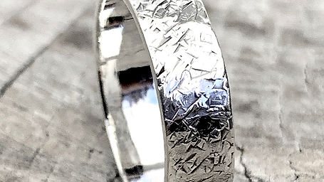 Making a textured silver ring